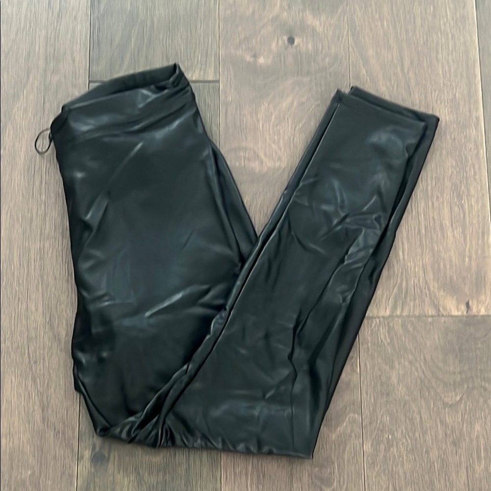 Express Black Faux Leather Pants